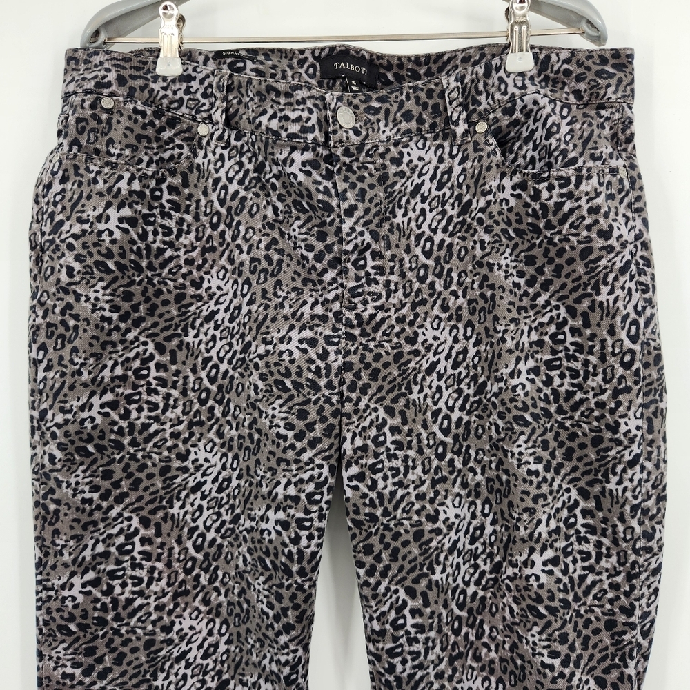 Talbots Leopard Print Signature Pants Womens Size… - image 2